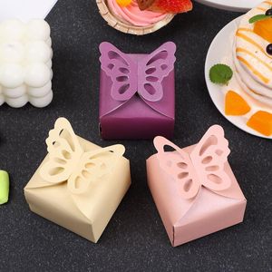 Present Wrap 10st Folding Supplies Party Diy Butterfly Boxes Chocolate Candy Box Wedding Favor