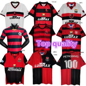 Camisola de futebol clássica retrô do Flamengo 1994 1995 100 anos Centenário 2003 2004 2007 2008 2009 GILBERTO SAVIO ROMARIO EMERSON ADRIANO 03 04 07 08 09 camisa de futebol retrô