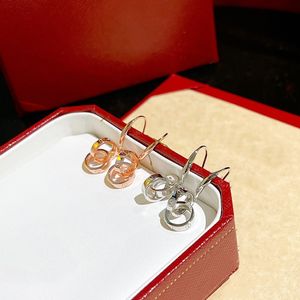 Back Love Earring Charms för Woman Stud Designer Fine Silver Gold Plated 18k T0p Quality Official Reproduktioner Classic Style Fashion L