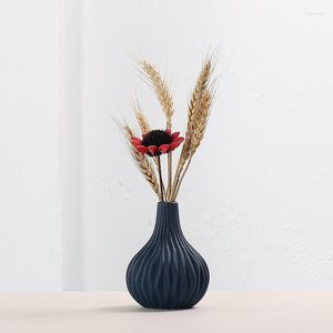 Вазы скандинавский домашний декор сухой цветы ваза для гостиной столик и аксессуар. Керамическая минималистская