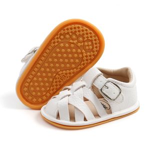 First Walkers 4Colors Summer born Sandals Baby Boys Soft Leather Shoes Bebe Prewalker Sole Genuine Beach 230317