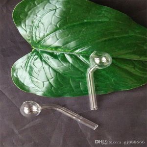 Acessórios de gongos de vidro curto transparente de cachimbo de vidro