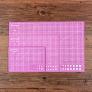 Schneidematte A3 A4 A5 PVC Patchwork Cut Pad Werkzeuge Handbuch DIY Werkzeugbrett doppelseitig selbstheilend rosa Farbe 230320