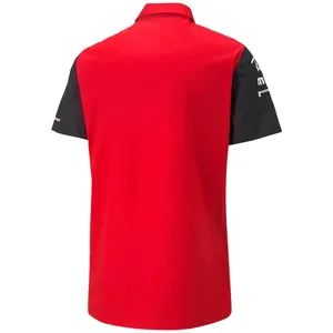 Herr t-shirts f1 skjortor formel 1 röda team skjortor 2023 sommar ny mode polo skjortor racing casual mens kvinnor andas kort ärmskjorta r5cj