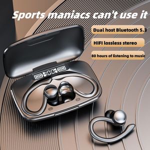 T82 Ear Hooks Style True Wireless Tws Cuffie Bluetooth Auricolari a mani libere Cuffie sportive