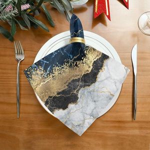 Table Napkin Blue Decoupage Napkins Kitchen Marble 50x50cmFor Serving Dishes Home And Products Textile Garden