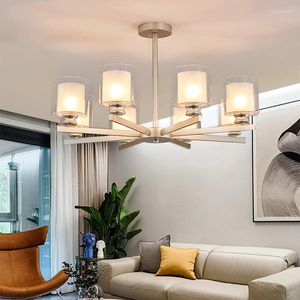 Anhängerlampen nordische Wohnzimmerlampe 2023 Modernes einfaches Esszimmer mit leichten leichten Luxus-High-End