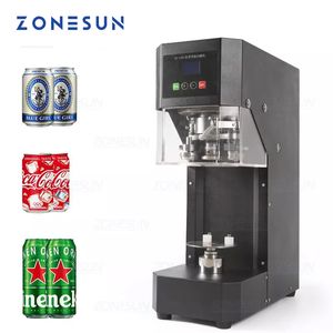 ZONESUN Cans Sealing Machine 55mm Drink Bottle Sealer Coffee Tea Can Sealing Machine Beverage bottle Capping Machine