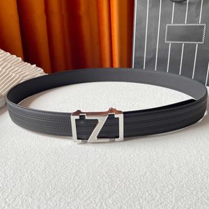 Luxury Brand Belt Fashion Pure Steel Letter Z Automatic Buckle Men Denim Belt Top Designer Belts Width 3.5cm High-quality With Exquisite Gift Box