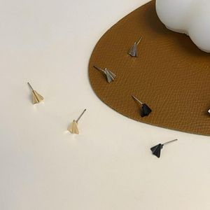 Stud Earrings Silver Color Paper Airplane For Women Temperament Retro Jewelry AccessoriesStud