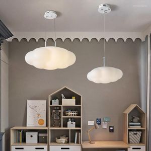 Lampy wisiork Cloud żyrandol kreatywna bawełniana lampa dziecięca siatka netto czerwona odzież restauracja przedszkola sypialnia