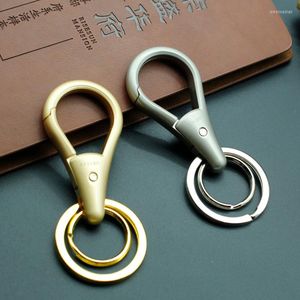 Keychains High-quality Premium Key Chain Men Keychain Simple Style Classic Car Ring Holder Vintage Gift Bag Charms Wholesale