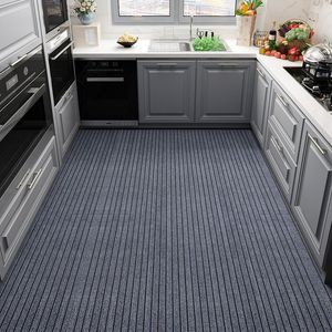 Carpet Anti Slip Kitchen Mat for Floor Stripe Long Hallway Rugs Entrance Doormat Bath Living Room Can Be Cut 230320