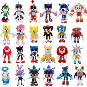 Super Sonic Plush Doll Tarsnak Hedgehog Dold Diving Prezent dla dzieci 25-40 cm
