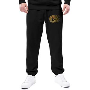 Herrenhose Bitcoin Kryptowährung Jogginghose Virtuelle Währung Elegante Sporthose Herbst Bedruckt Ästhetisch Plus Size Geschenk 230317