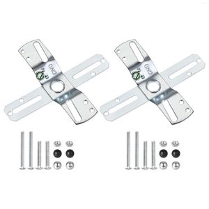 Lamba Tutucular 2 PCS Işık Çarşamba Kiti 4inch Çapraz Şekla Montaj Braketi Çarşı için Vidalar ve Fındık ile Evrensel Aydınlatma Armatürü