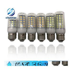 LED -glödlampor SMD5730 E27 E14 G9 GU10 LAMP 7W 12W 15W 18W 220V 110V 360 VINKEL 5730 TRA Bright Corn BB Light Chandelier Lamps Drop Delive DHVFC