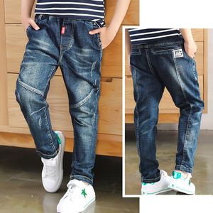 Jeans Ienens Jeans Erkek Giysileri İçin Çocuklar Kovboy Spor Pantolonları Çocuk Denim Pantolon Giyim Boy Dipler Boyut 4 5 6 7 8 9 10 11 12 230320