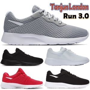 Heren Tanjun London Run 3.0 Running Shoes Midnight Navy Wolf Gray Sport Red Designer Sneaker Triple Black White Fuchsia ANEAKERS LAGE FASE Dames Trainers EUR 36-44