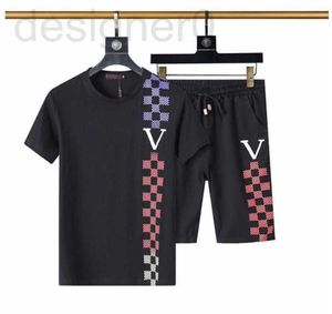 Men's Tracksuits Designer Qualidade Moda Moda Verão Sportswear Camisetas de mangas curtas Ternos de corrida masculino masculino Mulheres curtas de traje 202s 03 B6k8