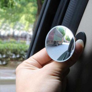 Car Mirrors HD 360 Degree Wide Angle Adjustable Car Rear View Convex Mirror Vehicle Blind Spot Rimless Mirrors Auto Rearview Mirror Z0320