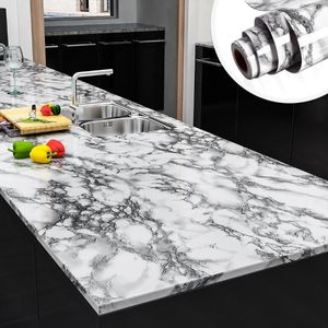 Wallpapers 3D Marble Waterproof Wallpaper For Bathroom Table Kitchen Ambry Countertop Self Adhesive Sticker Furniture Home Decor