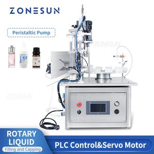 Zonesun ZS-AFC1P Automático Máquina de tampa automática Máquina de colisão peristáltica Drop Grow Garrafas Máquina de embalagem líquida
