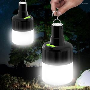 Lampadina a LED portatile Luci per tende USB Ricaricabile Lanterna da campeggio Luce da viaggio esterna Illuminazione di emergenza