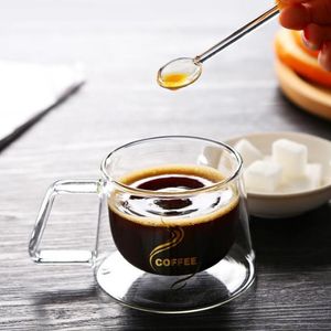 Clear Glass Stirring Coffee Spoon Mannledande Emofriendly Table Set för Kitchen Home Möbler Nödvändighet