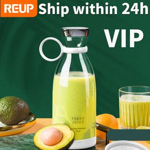 Ferramentas de vegetais de frutas Reupilizar o liquidificador elétrico portátil Mini misturadores USB Juicers para o navio de clientes VIP Drop em 24H 230320