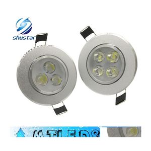 Downlights LED Spotlight 9W 12W infälld skåpvägg Spot nedåt ljus taklampa kallt vitt varmt för belysning droppleverans lampor DH2VQ