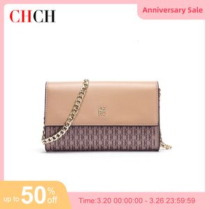 Evening Bags Chch 2023 Luxury Brand Classic Style Fashion Party Business Elegant Square Chain PVC Handbag Shoulder Messenger 230320