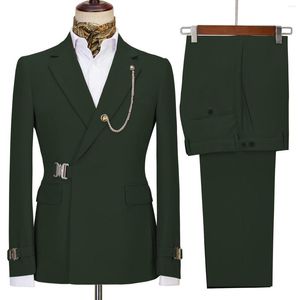 Abiti maschili pantaloni blazer per uomo decorazione giacca designer italiano feste matrimoni slim fit homme banchetto giacca giacca macai