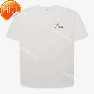 Rhude Herren T-Shirts Designer-Shirts Luxusmarke Mode-Shirt für Männer lässige Herren Kurzarm Tees Baumwolle T3105 T-Shirt