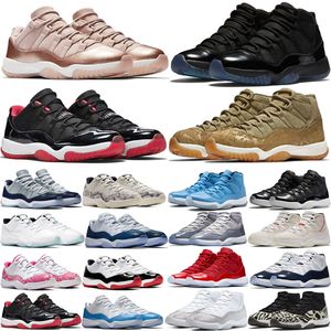 Jumpman 11 Basketbollskor Mense Womens Pure Violet Playoffs Bred Legend Gamma Blue Jumpman Jubilee Space Jam Concord 45 Low Citrus Cherry Cap and Gown Sneakers