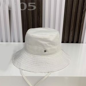 Multisize cap designer bucket hats round frayed wide brim cappello cotton meterial pink black cool girl cute adjustable size tassels womens cap PJ027 C23