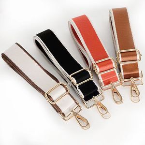 Acessórios para peças da bolsa Correia para bolsas Mulheres ombro de ombro Crossbody Messenger S Strap cor sólido Cinturão ajustável 230320