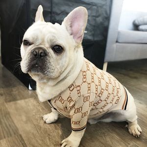 Dog Apparel Supplies Dog Roupas de cachorro Outono e suéter de inverno Cardigan Schnauzer Jarre Aero Bull English Bucket Poodle Cat Pet Clothing