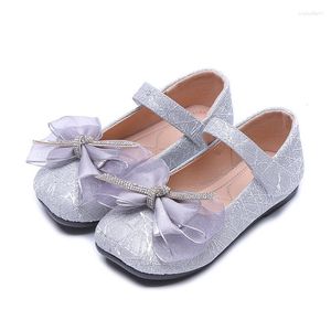 Athletic Shoes Cozulma Children Girls Princess Butterfly-Knot Flat Kids Elegant Glitter Casual Fashion Sneakers Storlek 21-30