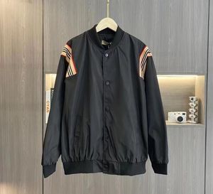 4xl Black Baseball Jackets Stand Collar Men Designer Jacket Spring Mens Coats