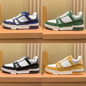 Top Designer Sneakers Classic Men Trainer Casual Shoes Vintage Platform Trainers Denim Monograms Обувь