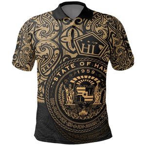 Camisetas masculinas Hawaii Camisa selo de selo Pride Homens impressos para mulheres de manga curta Camnhicas de ouro de ouro de verão