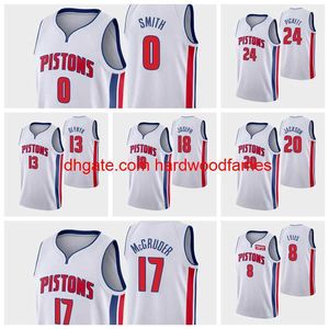 Mężczyźni Chris Smith Kelly Olynyk Trey Lyles Josh Jackson Jahlil Okafor Rodney McGruder Jamorko Pickett Basketball White Association Jersey