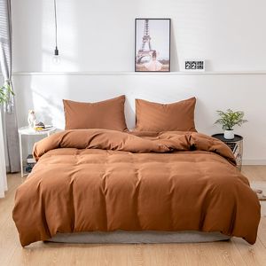 Bedding sets Duvet Cover Set 200x200 Twin Double Super King Queen Single Size 2 People 220x240 Nordic Bed 150 Quilt 135 230317