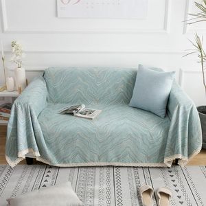 Stol täcker en bit soffa för vardagsrum Chenille Cushion Couch Cover Modern Minimalist Corner Handduk Seat Pad Coverchair