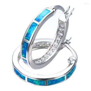 Hoop örhängen som säljer fashionabla och kontrakterade dam örhängen vackert blått öron spänne kvinnor bröllop engagemang födelsedagsfest smycken smycken
