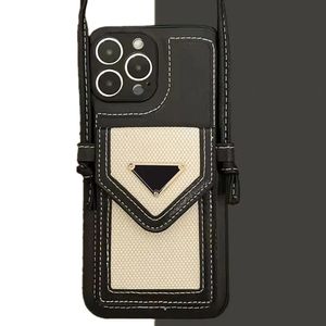 Modedesigner Triangle P Handyhüllen für iPhone 14 Pro Max 14Plus 14Pro 13 13Pro 12 11 Xs XR X 8 7 Plus Cover Luxus Umhängetasche Handtasche Kartentasche Brieftasche Hülle