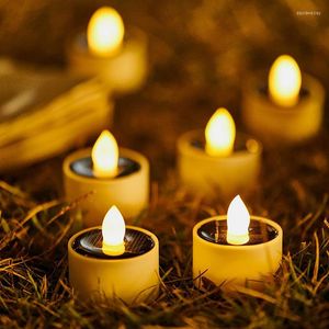 12/6/1 Pack Solar Lights Outdoor Garden LED Candle Light Lawn Deck Night for Courtyard Balcony Holidays Lighting