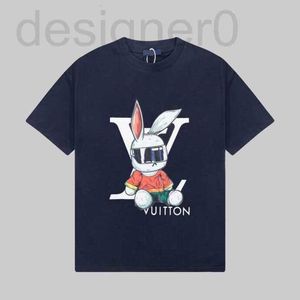 メンズプラスティーポロスポピュラー2023S早春、新しい高級コットンプリントTシャツラウンドネックステッチプルオーバー半袖サイズM-XXXLカラーブラックホワイト978S TI