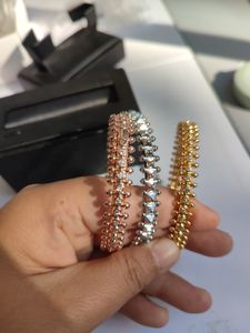 pulseira de torque de prata pulseira de pulseira de pulseira jóias femme conjunto diamante amor homem homem casal pulseiras de judeus para festas presentes de casamento de cobre venda de rosa